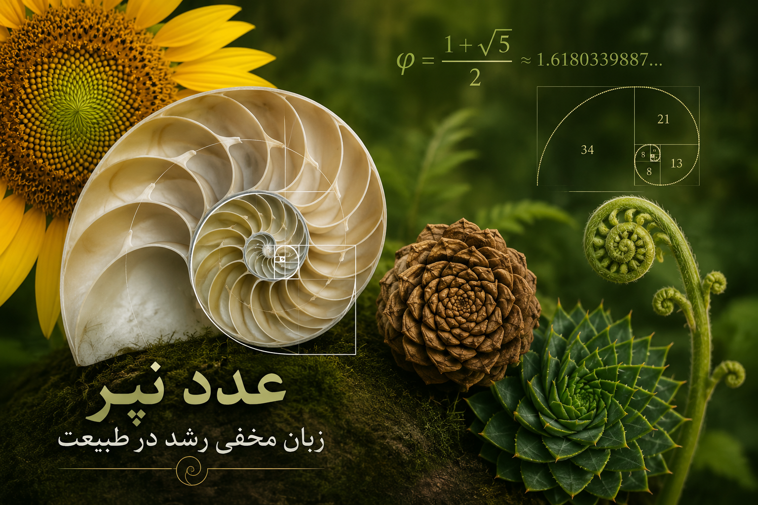 عدد نپر زبان مخفی رشد در طبیعت